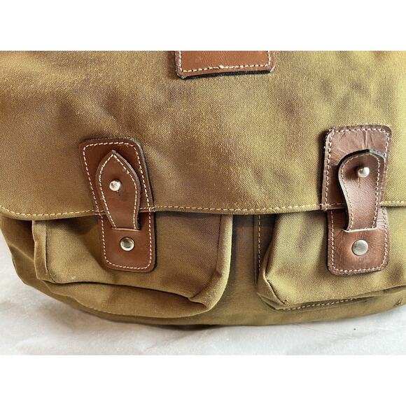 Canvas Trail Sac Shoulder Bag Leather Trim Invicta Watches Promo Vintage 1970s - Picture 3 of 11